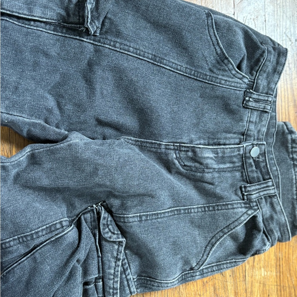 Stylish Dark Gray Denim Pants